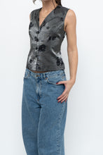 Load image into Gallery viewer, Vintage x Silver Floral Vest (M)