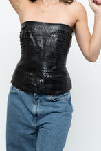 Load image into Gallery viewer, Vintage x BCBG Leather Textured Corset (S, M)