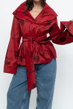 Load image into Gallery viewer, Vintage x SAMUEL DONG Red Rose Coat (S-L)