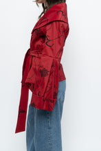 Load image into Gallery viewer, Vintage x SAMUEL DONG Red Rose Coat (S-L)