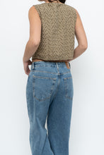 Load image into Gallery viewer, Vintage x Brown Eyelette Cotton Cropped Tank (S, M)