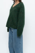 Load image into Gallery viewer, Vintage x Dark Green Speckled Mohair Sweater (XS-M)