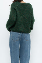 Load image into Gallery viewer, Vintage x Dark Green Speckled Mohair Sweater (XS-M)