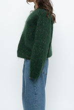 Load image into Gallery viewer, Vintage x Dark Green Speckled Mohair Sweater (XS-M)