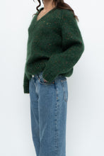 Load image into Gallery viewer, Vintage x Dark Green Speckled Mohair Sweater (XS-M)