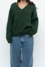 Load image into Gallery viewer, Vintage x Dark Green Speckled Mohair Sweater (XS-M)