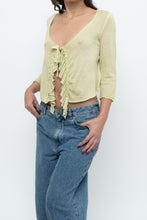 Load image into Gallery viewer, Vintage x Made in Turkey x CRISCA Light Green Cotton Knit Top (XS-M)