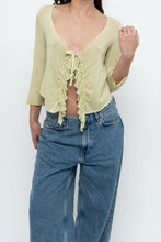 Load image into Gallery viewer, Vintage x Made in Turkey x CRISCA Light Green Cotton Knit Top (XS-M)