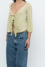 Load image into Gallery viewer, Vintage x Made in Turkey x CRISCA Light Green Cotton Knit Top (XS-M)