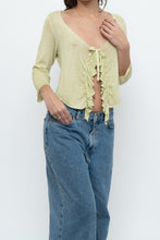 Load image into Gallery viewer, Vintage x Made in Turkey x CRISCA Light Green Cotton Knit Top (XS-M)
