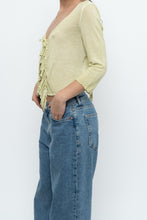 Load image into Gallery viewer, Vintage x Made in Turkey x CRISCA Light Green Cotton Knit Top (XS-M)