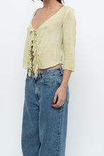 Load image into Gallery viewer, Vintage x Made in Turkey x CRISCA Light Green Cotton Knit Top (XS-M)