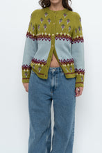 Load image into Gallery viewer, Vintage x Made in Hong Kong x WHITE STAG Patterned Pure Wool Cardigan (XS-M)