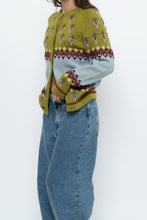 Load image into Gallery viewer, Vintage x Made in Hong Kong x WHITE STAG Patterned Pure Wool Cardigan (XS-M)