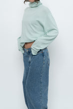 Load image into Gallery viewer, Vintage x Made in Scotland x Light Teal Pure Cashmere Turtleneck (XS-XL)
