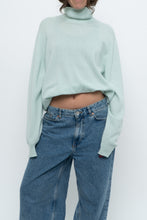 Load image into Gallery viewer, Vintage x Made in Scotland x Light Teal Pure Cashmere Turtleneck (XS-XL)