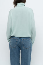 Load image into Gallery viewer, Vintage x Made in Scotland x Light Teal Pure Cashmere Turtleneck (XS-XL)