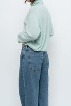 Load image into Gallery viewer, Vintage x Made in Scotland x Light Teal Pure Cashmere Turtleneck (XS-XL)