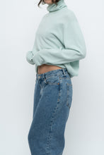 Load image into Gallery viewer, Vintage x Made in Scotland x Light Teal Pure Cashmere Turtleneck (XS-XL)
