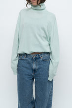 Load image into Gallery viewer, Vintage x Made in Scotland x Light Teal Pure Cashmere Turtleneck (XS-XL)