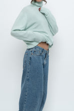 Load image into Gallery viewer, Vintage x Made in Scotland x Light Teal Pure Cashmere Turtleneck (XS-XL)