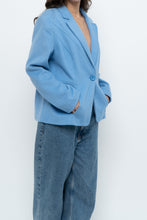 Load image into Gallery viewer, Vintage x LOUBEN Blue Wool, Cashmere Blazer (M, L)