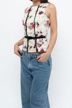 Load image into Gallery viewer, Vintage x HELL BUNNY Floral Belted Top (XS, S)