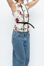 Load image into Gallery viewer, Vintage x HELL BUNNY Floral Belted Top (XS, S)
