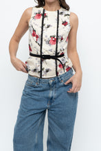 Load image into Gallery viewer, Vintage x HELL BUNNY Floral Belted Top (XS, S)