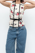 Load image into Gallery viewer, Vintage x HELL BUNNY Floral Belted Top (XS, S)