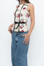 Load image into Gallery viewer, Vintage x HELL BUNNY Floral Belted Top (XS, S)