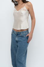 Load image into Gallery viewer, Vintage x Made in Canada x Cream Silk Lace Tank