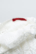 Load image into Gallery viewer, CAROLINA HERRERA x White Lace Top (S, M)