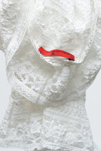 Load image into Gallery viewer, CAROLINA HERRERA x White Lace Top (S, M)