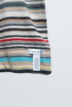 Load image into Gallery viewer, Vintage x PAUL SMITH Grey Soft Wool Striped Scarf