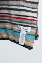 Load image into Gallery viewer, Vintage x PAUL SMITH Grey Soft Wool Striped Scarf