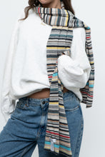 Load image into Gallery viewer, Vintage x PAUL SMITH Grey Soft Wool Striped Scarf