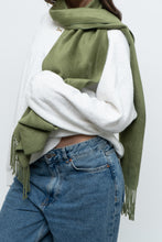 Load image into Gallery viewer, Vintage x Angora Green Soft Scarf