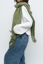 Load image into Gallery viewer, Vintage x Angora Green Soft Scarf