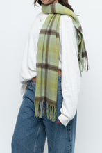 Load image into Gallery viewer, NORDSTROM x Green plaid Pure Cashmere Scarf