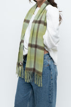 Load image into Gallery viewer, NORDSTROM x Green plaid Pure Cashmere Scarf