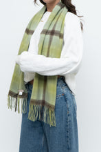 Load image into Gallery viewer, NORDSTROM x Green plaid Pure Cashmere Scarf