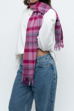 Load image into Gallery viewer, Vintage x EDINBURGH Pink Plaid Soft Wool Scarf