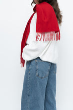 Load image into Gallery viewer, Vintage x CHAPS RALPH LAUREN Red Wool Scarf
