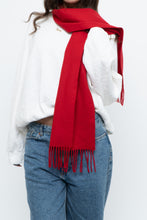 Load image into Gallery viewer, Vintage x CHAPS RALPH LAUREN Red Wool Scarf