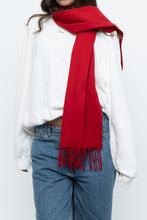 Load image into Gallery viewer, Vintage x CHAPS RALPH LAUREN Red Wool Scarf