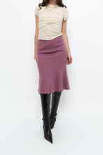 Load image into Gallery viewer, Vintage x SANDRA ANGELOZZI Pink Wool Midi Skirt (XS)