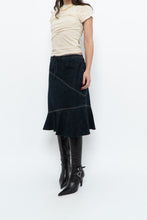Load image into Gallery viewer, Vintage x Dark Denim Midi Skirt (M)