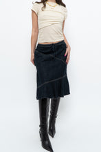 Load image into Gallery viewer, Vintage x Dark Denim Midi Skirt (M)