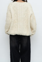 Load image into Gallery viewer, Vintage x Made in Canada x Cream Cableknit Wool-Blend Cardigan (S-XL)